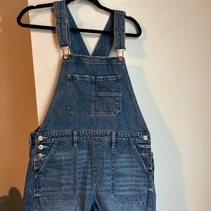 American Eagle Outfitters Classic Blue Denim Overalls